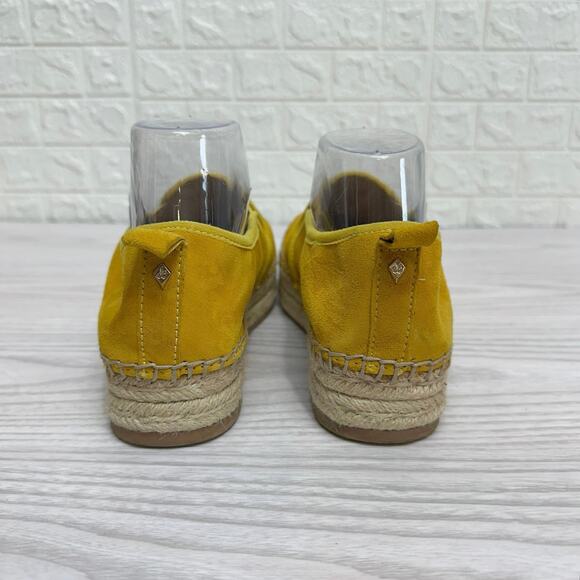 Sam Edelman Carrin Platform Espadrilles Loafers Womens US9M Yellow Leather Shoes - Picture 3 of 7